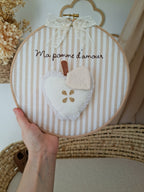 Tambourin décoratif à suspendre - Ma pomme d'amour